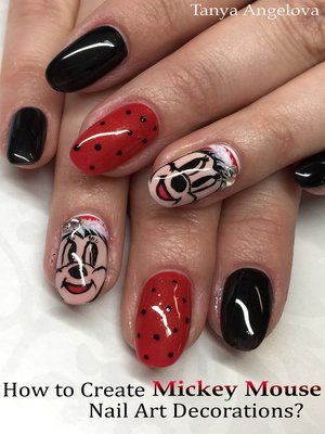 cover image of How to Create Mickey Mouse Nail Art Decorations?